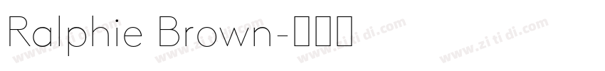 Ralphie Brown字体转换